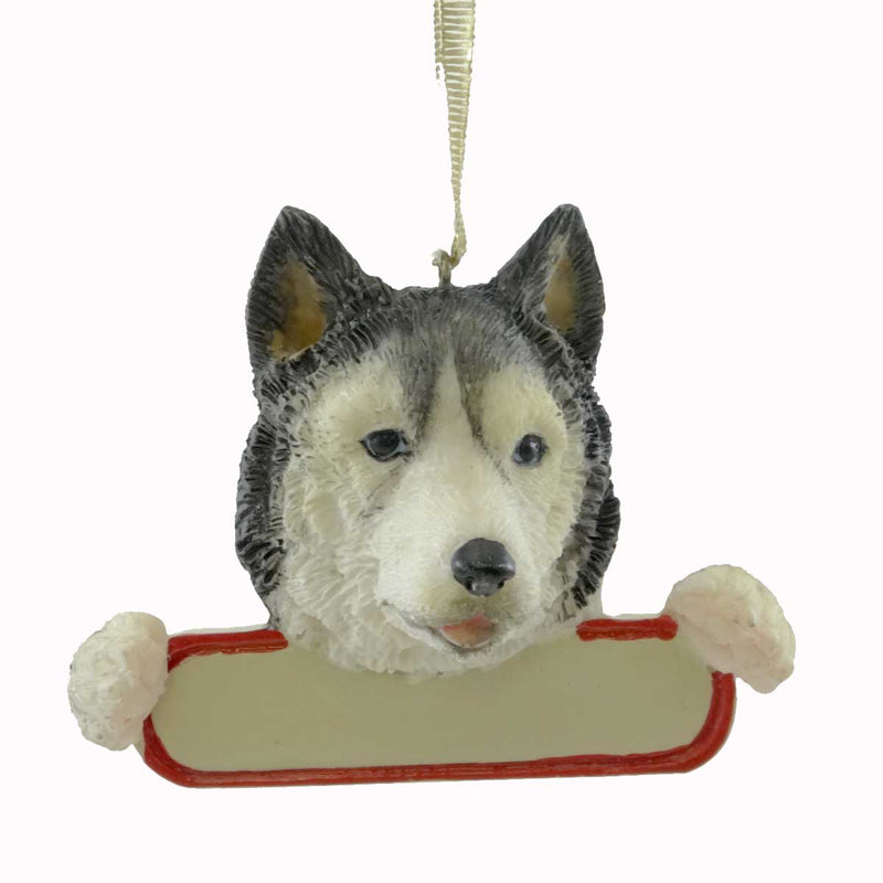 Personalized Ornaments SIBERIAN HUSKY Polyresin Christmas Puppy Dog 21840