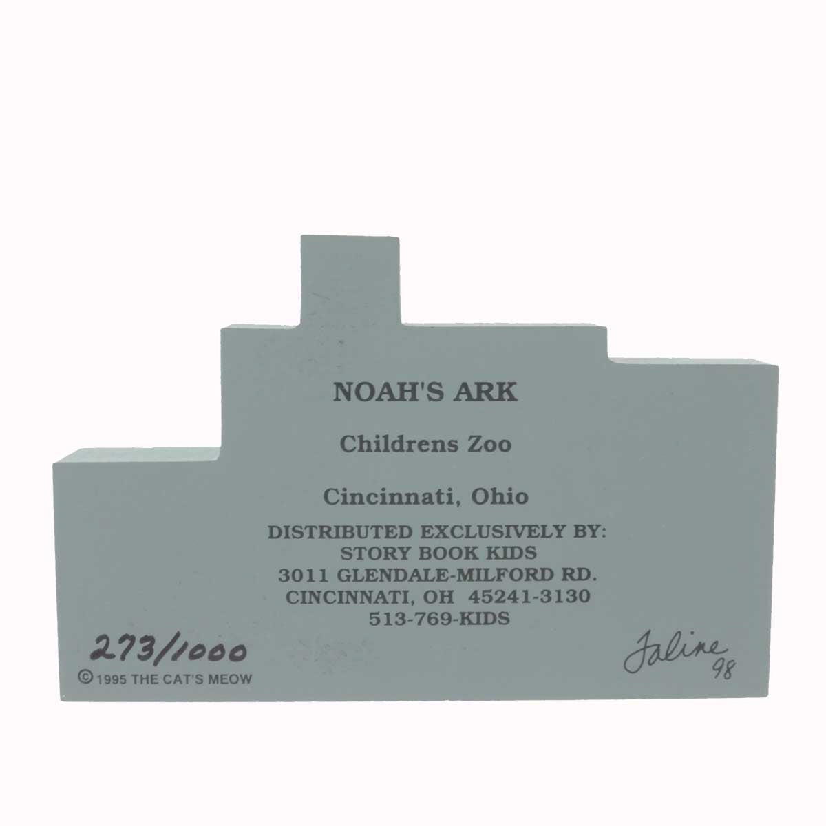 Cats Meow Village Noah's Ark Childrens Zoo - - SBKGifts.com