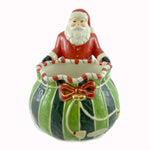 Christopher Radko Splendid Santa Candy Bowl Ceramic Home For Holidays (21295)
