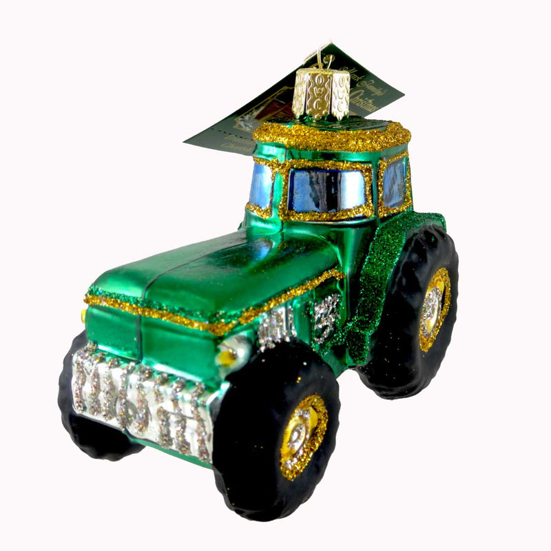 Old World Christmas Tractor Glass Christmas John Deere 46006 (21812)