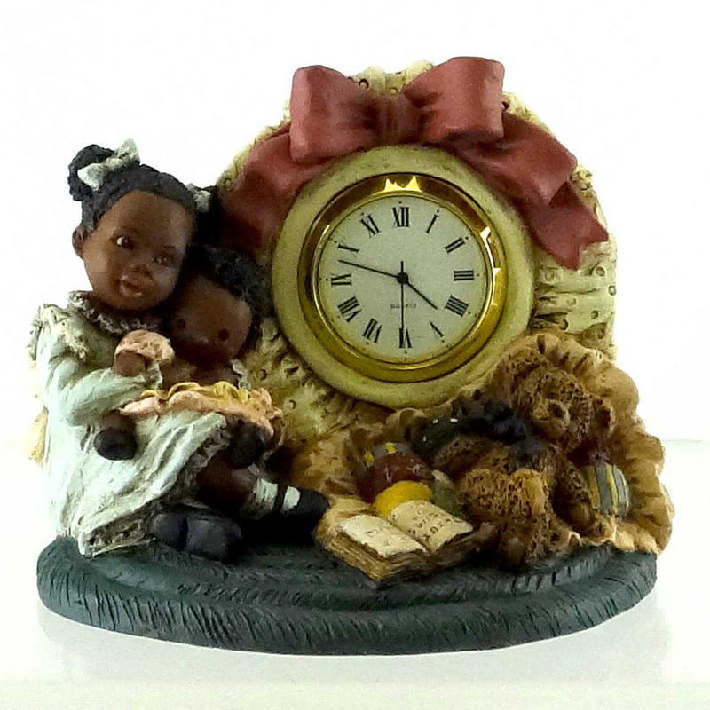 All Gods Children Alaysha Polyresin African American Black Clock 2800 (21870)