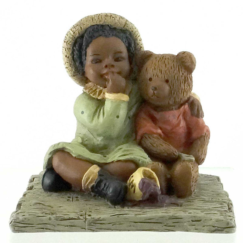 All Gods Children Tansy & Tedi Polyresin African American Teddy Bear 1516 (21949)