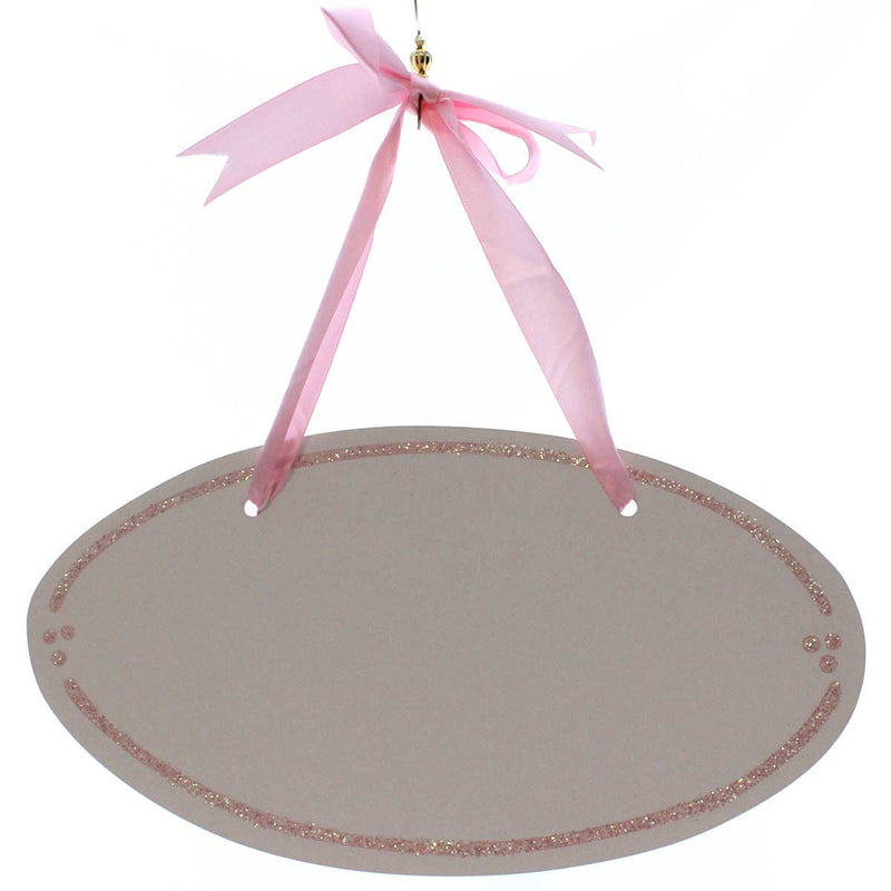 (22650) Pink Trimmed Room Plaque