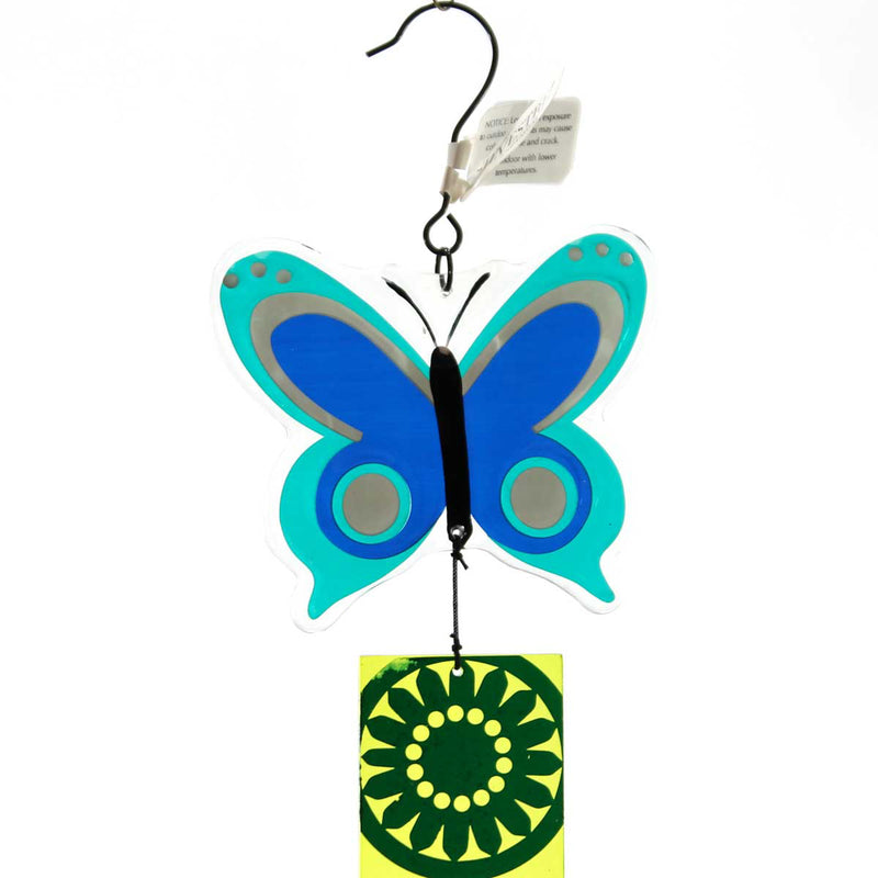 Home & Garden Blue Butterfly Wind Chime - - SBKGifts.com