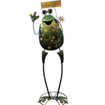 Home & Garden Frog Holding Welcome Sign Metal Summer Decor Porch 9721710 (23885)