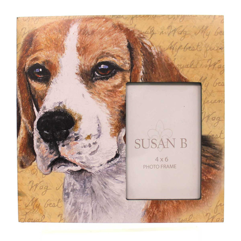 Animal Beagle Frame Wood Dogs Mans Best Friend Gf13 (23930)
