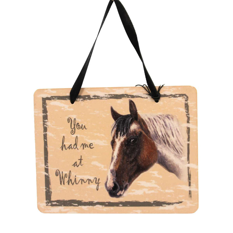 Animal Paint Horse Plaque Wood Whinny Ornament Gp127 (23986)