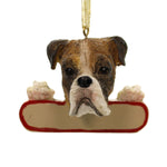 Personalized Ornaments BOXER BRINDLE Polyresin Christmas Puppy Dog 21871