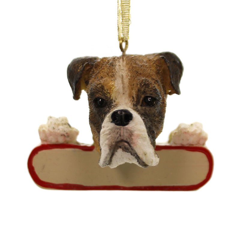 Personalized Ornaments BOXER BRINDLE Polyresin Christmas Puppy Dog 21871