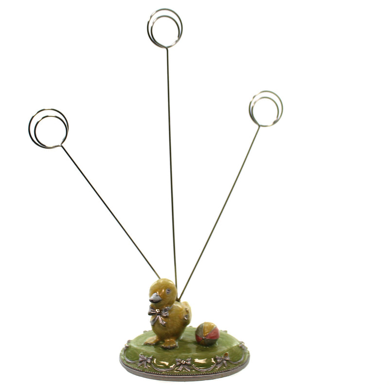 Easter CHICK PICTURE HOLDER Metal Spring Photo Egg 2191