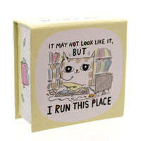 (24714) Home & Garden I Run This Place Memo Cube, 1.75 Inch, Laugh At Work Office 4048946