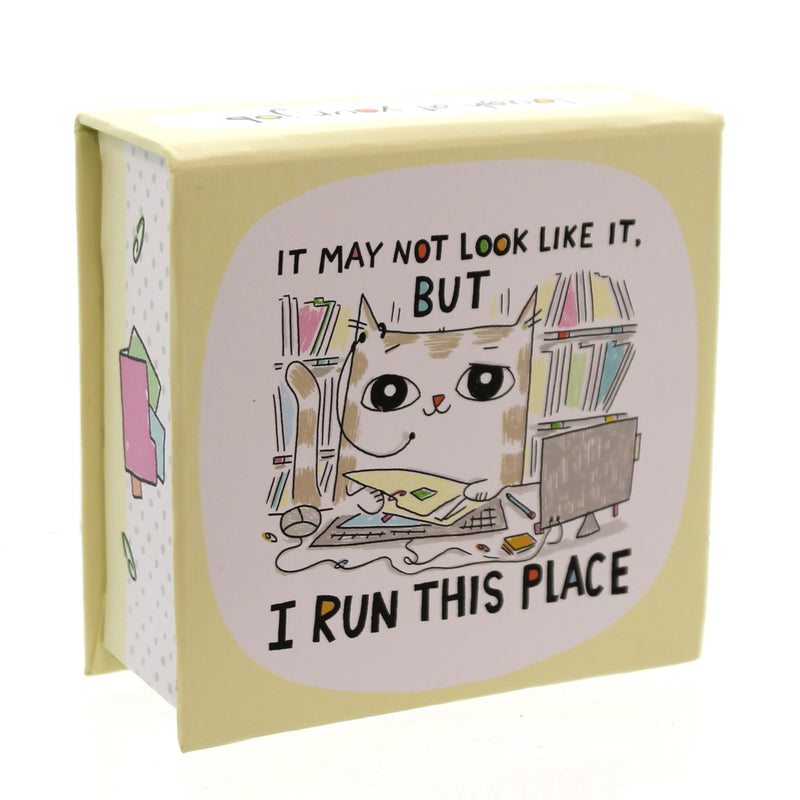 Home & Garden I Run This Place Memo Cube Paper Laugh At Work Office 4048946 (24714)