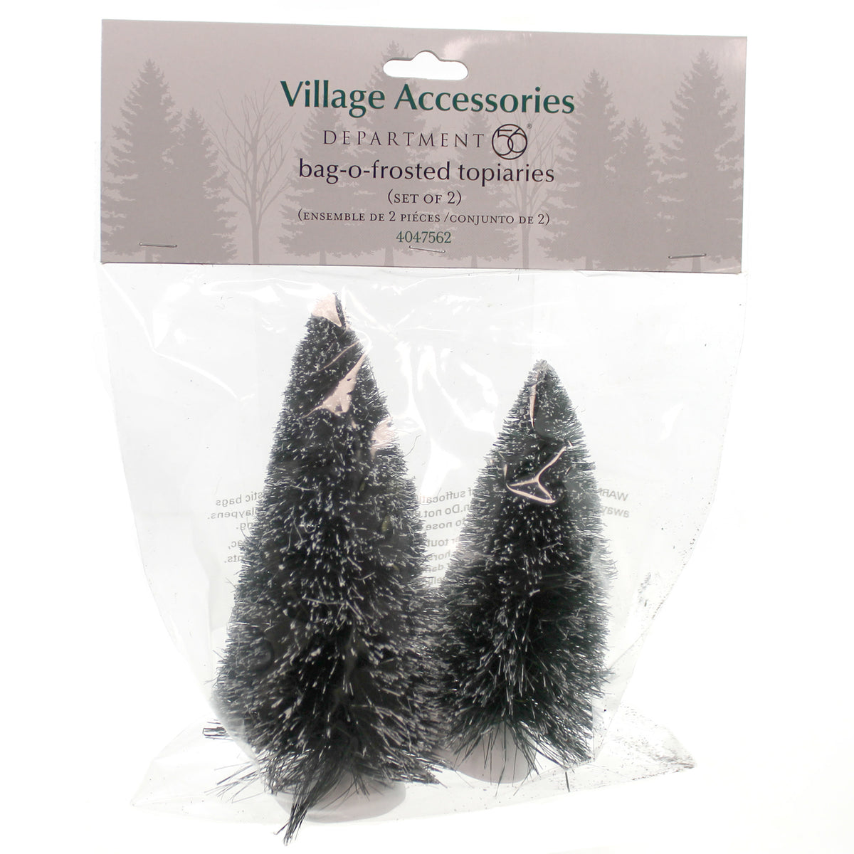 (25033) Bag-O-Frosted Topiaries