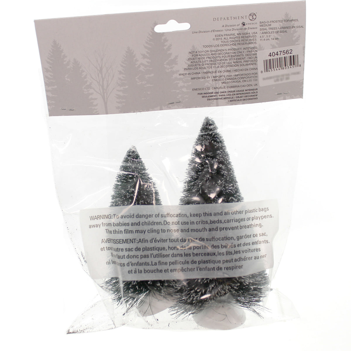 Department 56 Accessory Bag-O-Frosted Topiaries - - SBKGifts.com