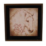 Animal Lp Horse Grace Shadow Box Wood Leonardo's Portfolio 3005050652 (25081)