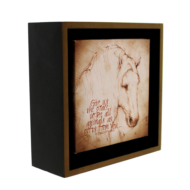 Animal Lp Horse Grace Shadow Box - - SBKGifts.com