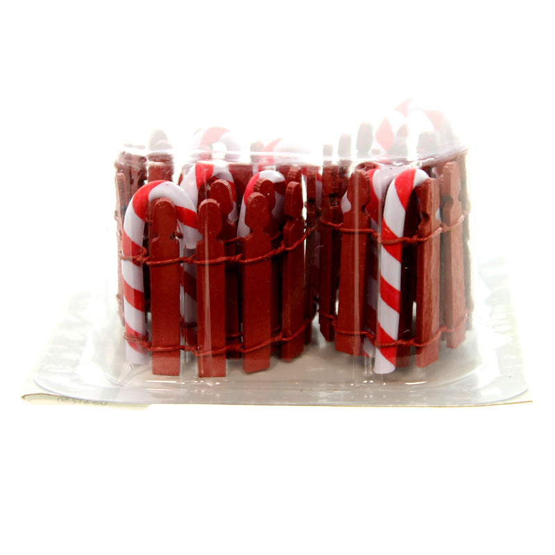 Dept 56 Accesory Peppermint Fence Set/2 - - SBKGifts.com