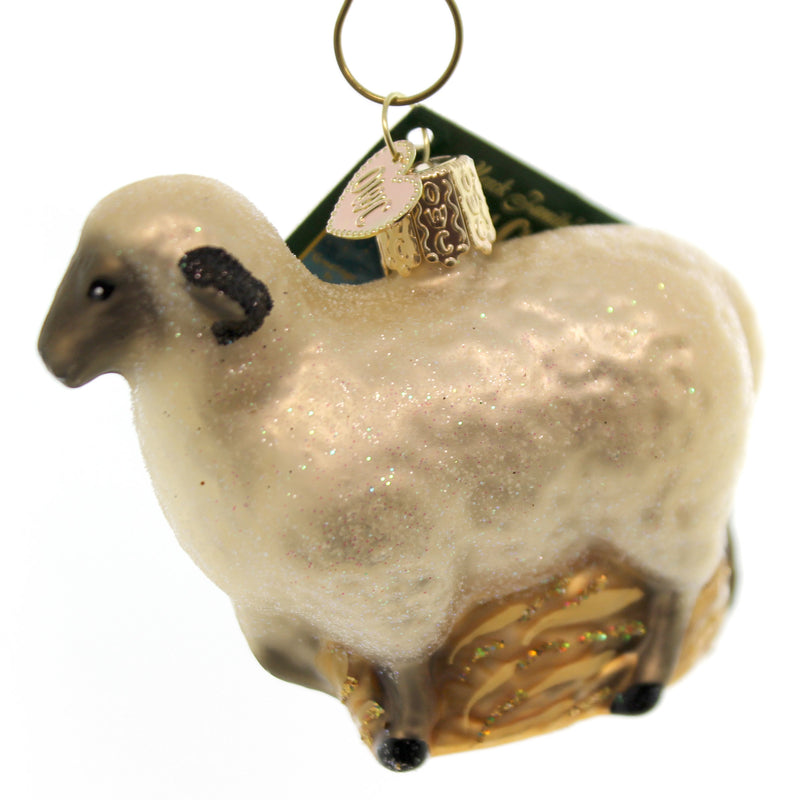 Old World Christmas Sheep Glass Glass Ornament 12415 (25704)