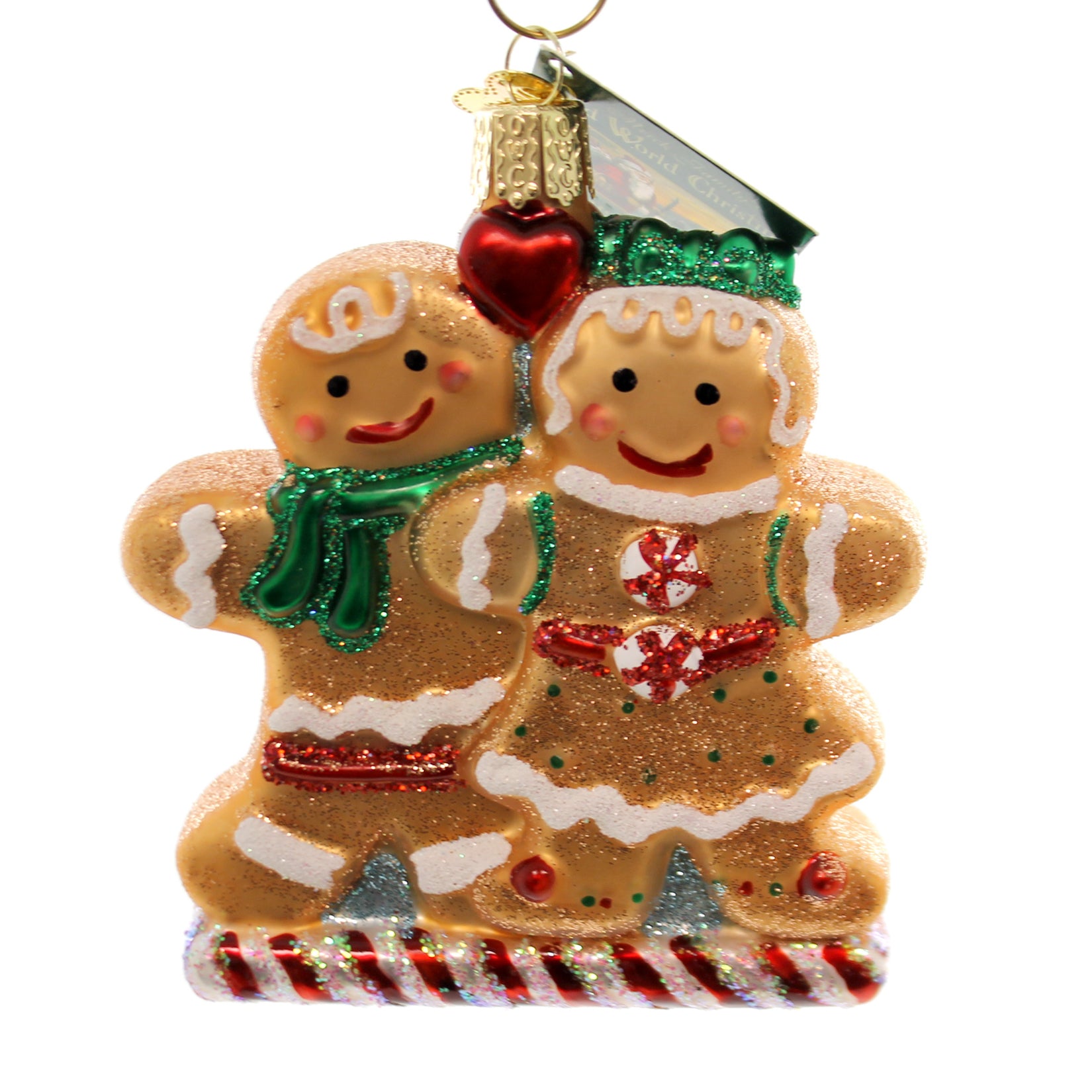 Old World Christmas Gingerbread Friends Glass Christmas Tradition 32219 ...