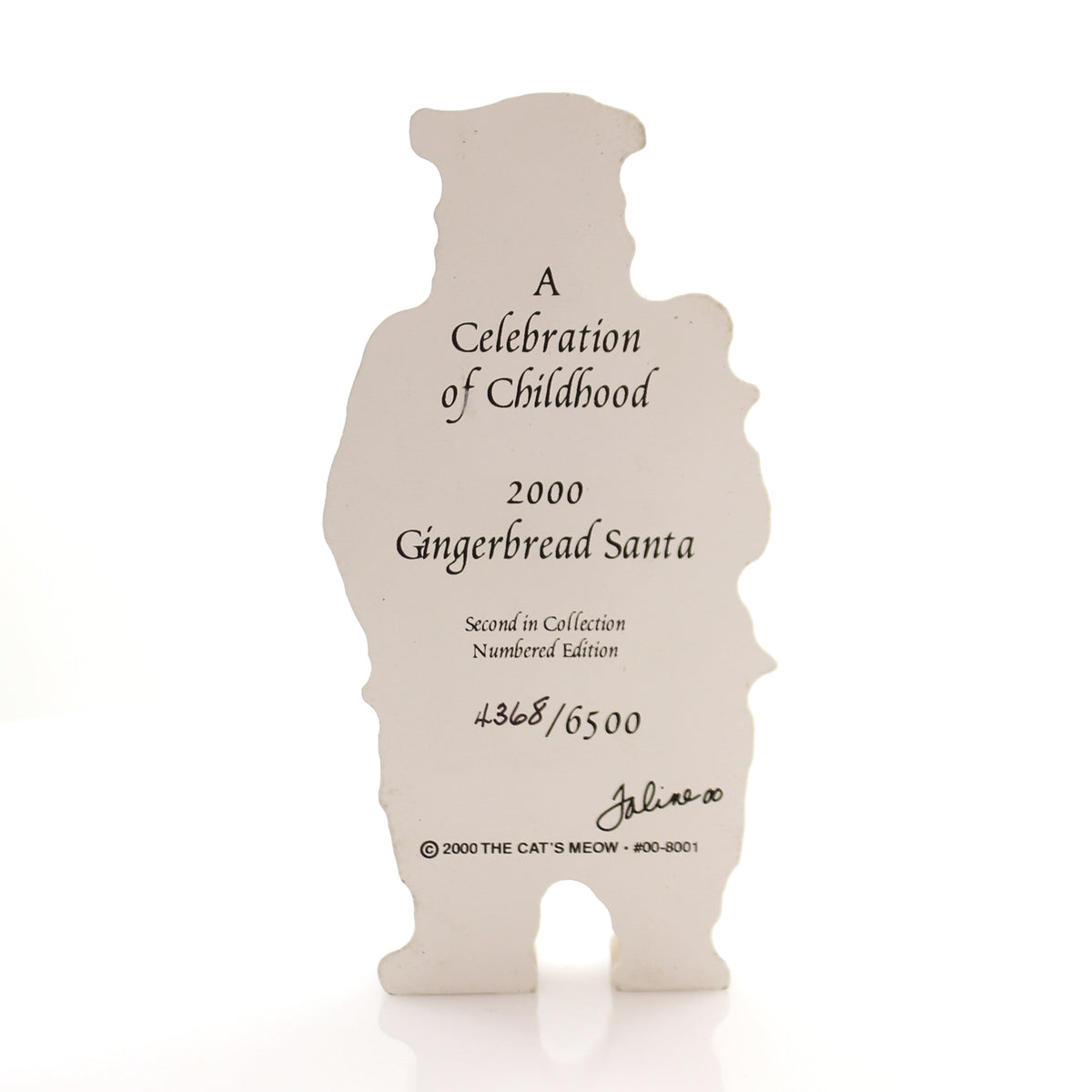 Cats Meow Village 2000 Gingerbread Santa - - SBKGifts.com