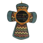 Home Decor With God Wall Cross Wood Religious Nothing Impossible 4054826 (27122)