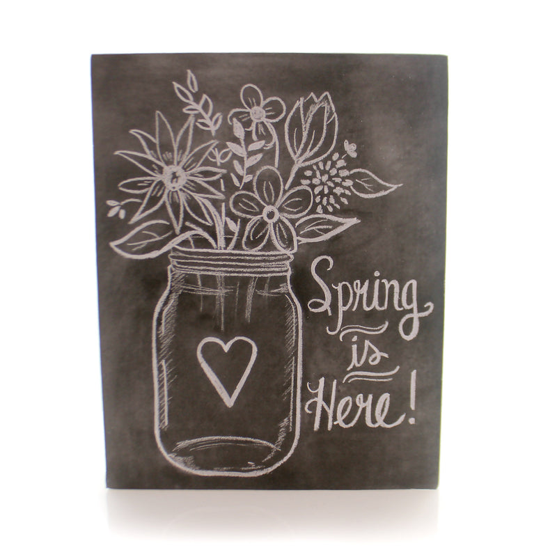 Home Decor Spring Is Here Chalk Sign Wood Flowers Wood Decor 23185 (27198)