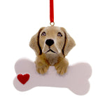 Personalized Ornament Yellow Lab Polyresin Retriever Loyal Dog Puppy 550Y (27450)