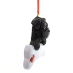 Personalized Ornament Black Pug - - SBKGifts.com