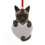 Personalized Ornament Siamese Cat Polyresin Kitten Blue Eyes 543 (27488)