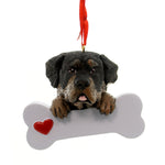 Personalized Ornament Rottweiler Polyresin Dog Puppy Best Friend Bone 581 (27491)
