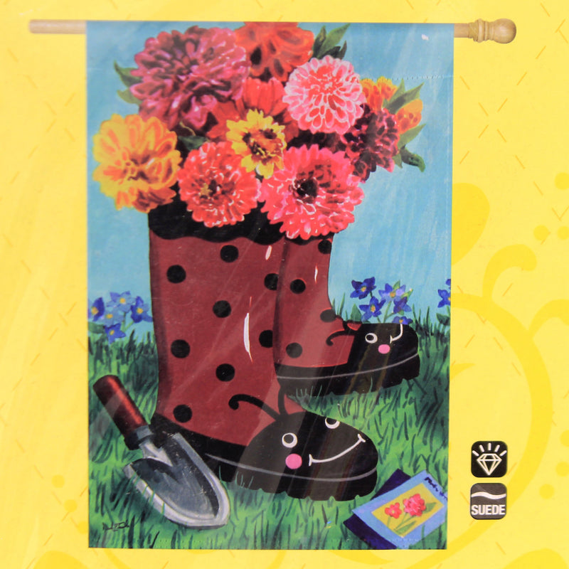 (27495) Garden Boots Suede Flag