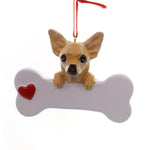Personalized Ornament Chihuahua Polyresin Dog Best Friend Bone 561 (27507)