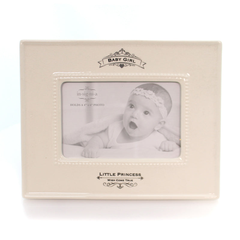 Home & Garden Little Princess Frame Ceramic Baby Girl Wish Come True 4050326 (27710)