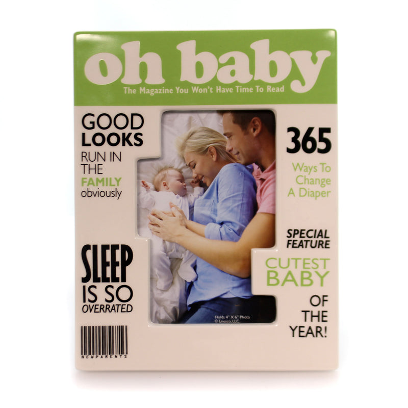 Home & Garden Oh Baby Magazine Frame Ceramic Cutest Sleep Is Overrated 4051283 (27731)