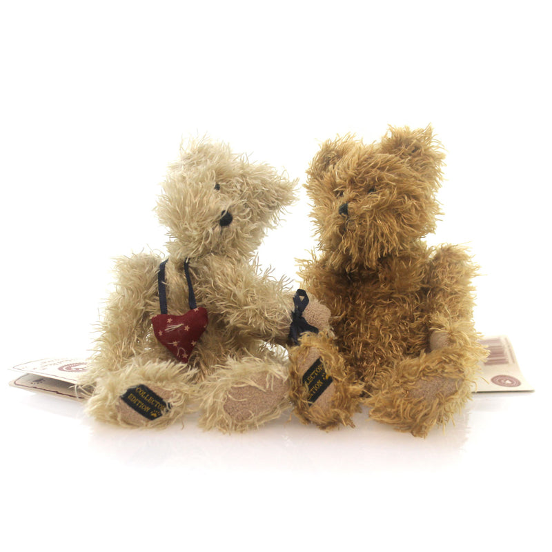 Boyds Bears Plush Friendship Bears Fabric Heart Necklace 50009 (28931)