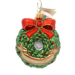 Tannebaum Treasures Wreath Ornament Glass Holiday Holly Christmas Ha04204 (29726)