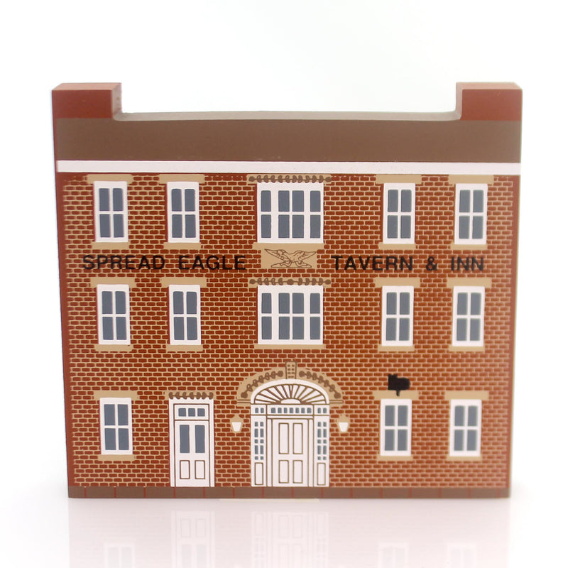 Cats Meow Village Spread Eagle Tavern Wood Series Xii 12 Retired 1201 (29753)