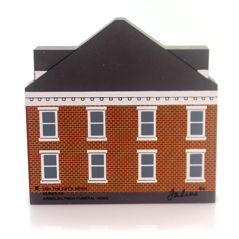 Cats Meow Village Arnold Lynch Funeral Home - - SBKGifts.com