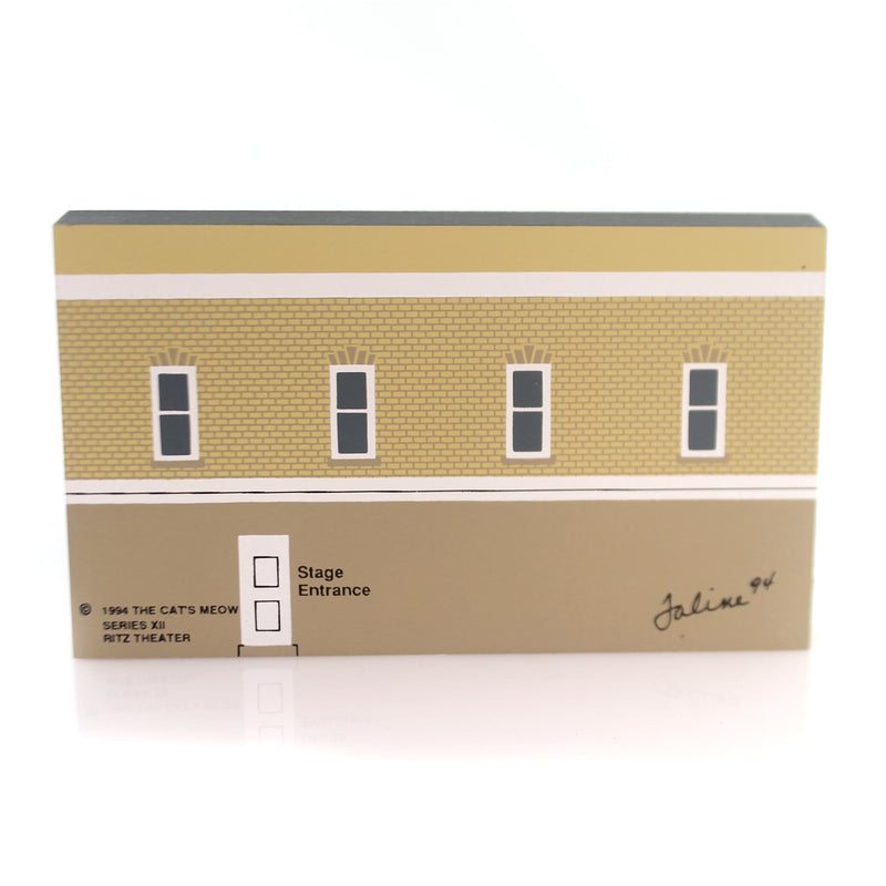 Cats Meow Village Ritz Theater - - SBKGifts.com