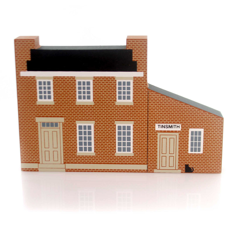 (30092) Cats Meow Village Stoddard Home & Tinsmith, 4.00 Inch, Historic Nauvoo Retired 3954