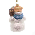 Oberfrankische Glas Snowman With Birds - - SBKGifts.com