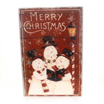 Home & Garden Merry Christmas Plaque Wood Snowmen Caroling Box Sign 31872 (30232)