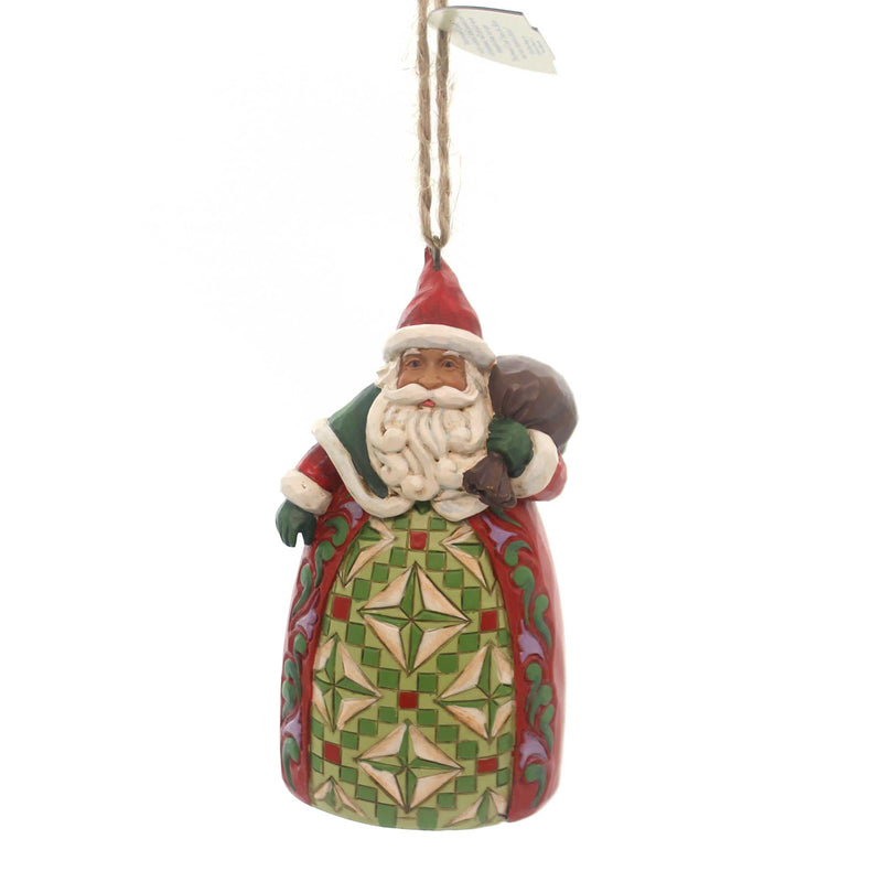 Jim Shore Santa With Toybag Ornament Polyresin Christmas Claus 4053835 (30409)
