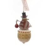 Jim Shore Snowman Holding Ornament - - SBKGifts.com