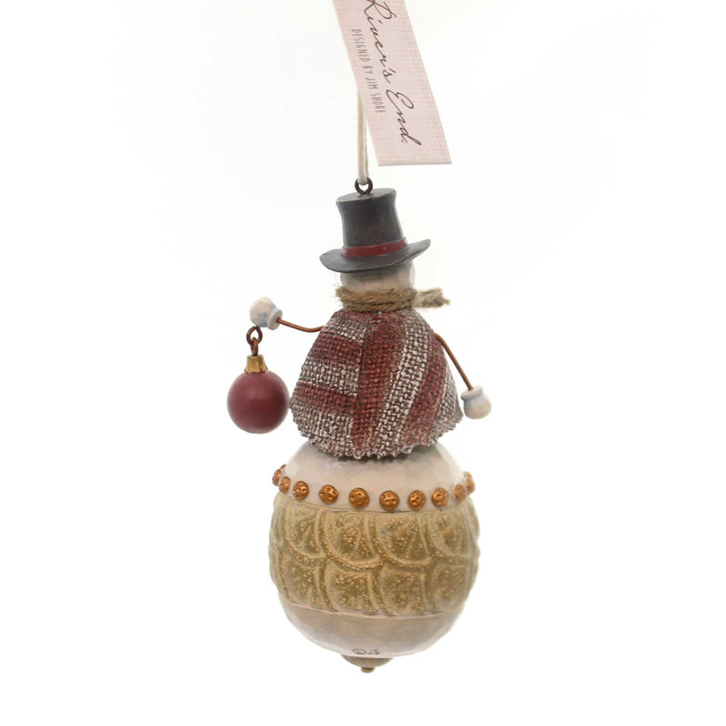Jim Shore Snowman Holding Ornament - - SBKGifts.com
