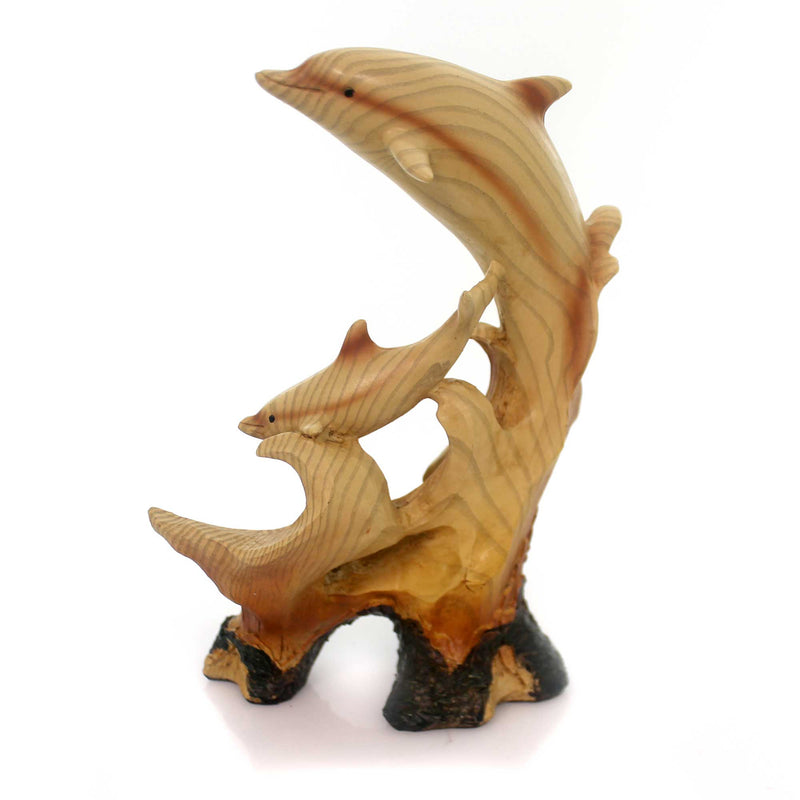 Animal Playful Dolphin Carving - - SBKGifts.com