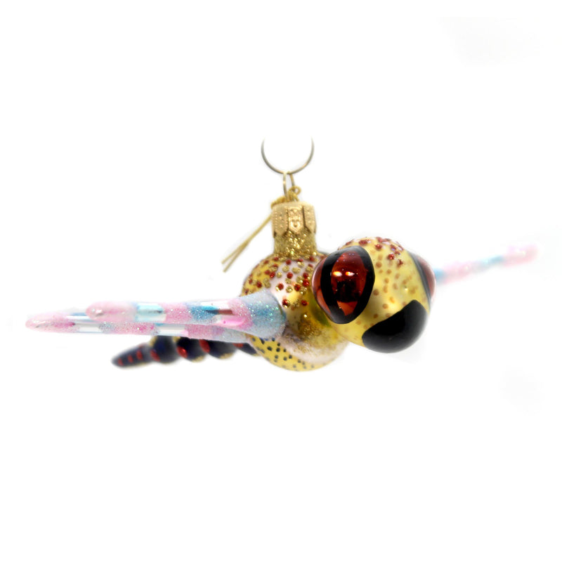 Oberfrankische Glas Dragonfly Glass Ornament Insect Whitehurst 10017450 (31065)