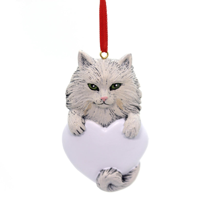 (31226) Personalized Ornament Persian Cat, 3.50 Inch, Kitten Christmas Feline 545