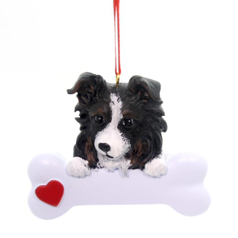 Personalized Ornament Australian Sheepdog Polyresin Christmas Puppy 577 (31238)