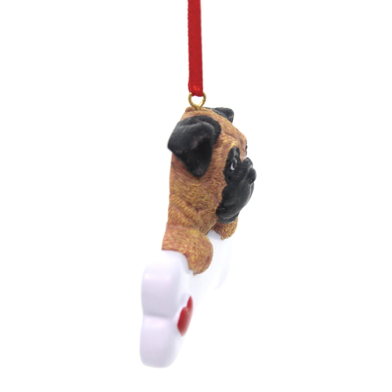 Personalized Ornament Pug. - - SBKGifts.com